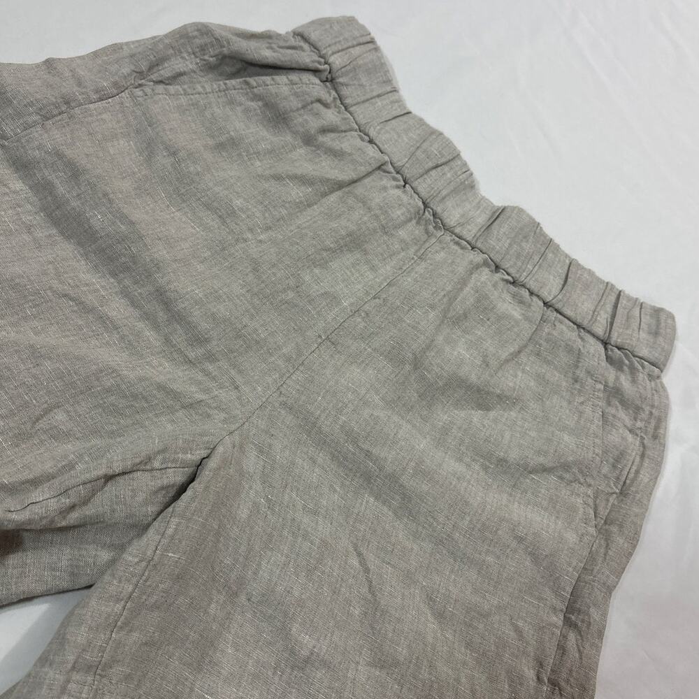 NWT J.Crew Womens XS 100% Linen Long Tropez Shorts Bermuda Lagenlook Minimalist - Picture 3 of 10
